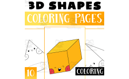 3D Shapes: Ten Colouring Images