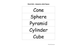 3D Shapes Word Wall