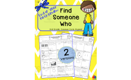 3rd Grade - Find Someone Who | End of the Year Math Review