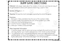 3rd Grade Fractions Bump Games