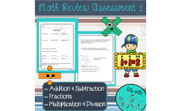 3rd Grade Math Assessment -Set 1