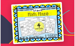 3rd Grade Math Maze | Back to School Review