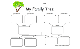 4 Children Family Tree Worksheet