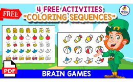 4 FREE ACTIVITIES | COLORING SEQUENCES