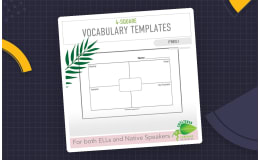 4-Square Vocabulary Templates