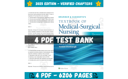 4 Test Bank Brunner and Suddarth Textbook of Medical-Surgical Nursing
