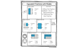 4th Grade Fractions – Guided Math Notes Set