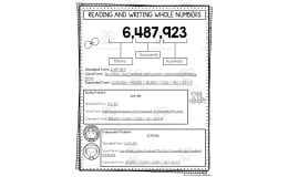 4th Grade Place Value Addition + Subtraction Math Notes