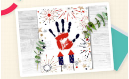 4th of July Fireworks Handprint Art – Patriotic Craft