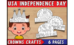4th Of July Hat Craft | USA Independence Day Crown Craft