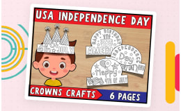 4th Of July Hat Craft | USA Independence Day Crown Craft