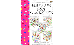 4th of July I-spy worksheets