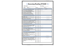5 Stages of Assessing Reading Packet