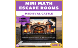 6th Grade Math Spiral Review Escape Room Week 5