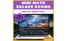6th Grade Math Spiral Review Escape Room Week 6