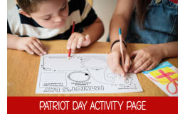 9-11 ACTIVITY SHEET WITH WORD GAME, PATRIOT DAY COLORING WORKSHEET,