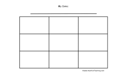 9 Boxes Comic Strip Worksheet