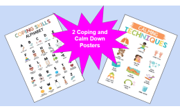 A to Z Coping Skills & Calming Techniques SEL Posters