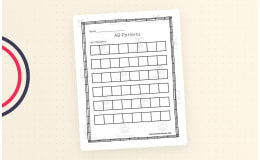 AB Patterns Worksheets – 3-Page Practice Set