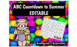 ABC Countdown to Summer – Editable End-of-Year Plan