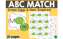 Green Eggs and Ham ABC Match – Letter Activity