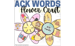 ACK Word Flower Craft - Ending Digraph Phonics Craftivity