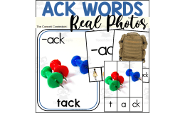 ACK Words Activities with Real Photographs