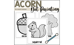 Acorn Dot Painting - A Fine Motor Art Activity