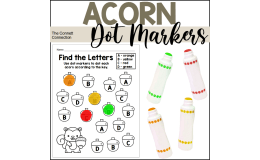 Acorn Dot Painting Alphabet Worksheets