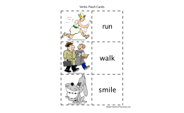 Action Verbs Flash Cards