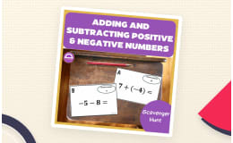 Adding and Subtracting Integers Printable Scavenger Hunt