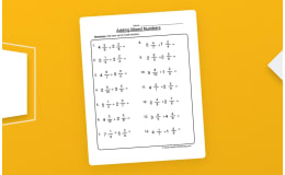 Adding Mixed Numbers Worksheet