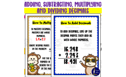 Decimals Operations – Add, Subtract, Multiply, Divide