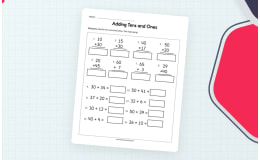 Adding Tens and Ones Worksheet