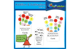 Addition & Stubraction Blackout Game - EBOOK