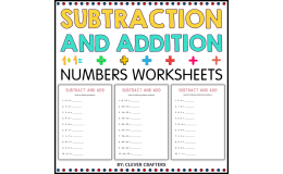 Addition and Subtraction With Regrouping Number Math Worksheets
