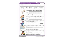 Adjectives Describe Feelings Worksheet