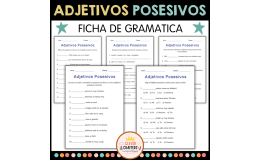 Adjetivos Posesivos - Possessive Adjectives Worksheets in Spanish