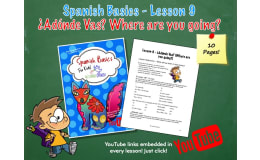 ¿Adónde Vas? (Where are you going?) - Lesson 9 (COMPLETE SPANISH LESSON!)