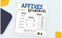Affixes Worksheets for Prefixes and Suffixes K-2