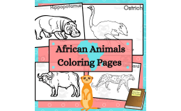 African Animals Coloring Pages