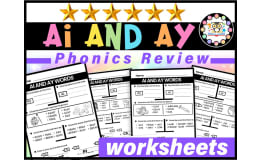 AI and AY lack  Worksheets Spelling Vowel Teams | Long A Vowel Teams
