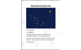 Alaska Map Scavenger Hunt