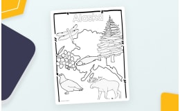 Alaska State Symbols Clip Art