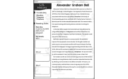 Alexander Graham Bell Reading Packet | Texas Social Studies