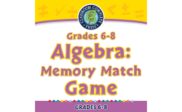 Algebra: Memory Match Game for 6th-8th | PC Software