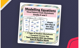 Balance Scale Equations Worksheet – Visual Algebra
