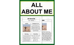 All About Me | Getting to Know You Activities