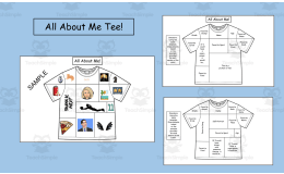 All About Me Tee! (Back To School SEL Coloring Pages