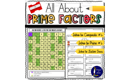 All About Prime Factors Printables